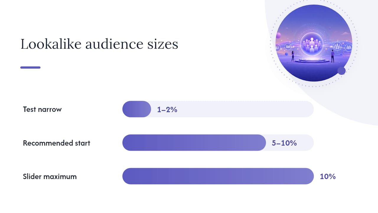 How to create a lookalike audience in Meta Ads Manager — overview diagram