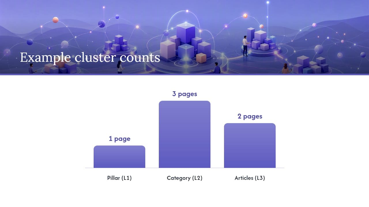 How internal linking supports site architecture and topic clusters — overview diagram