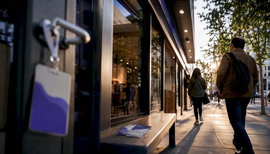 Local service business storefront and badge